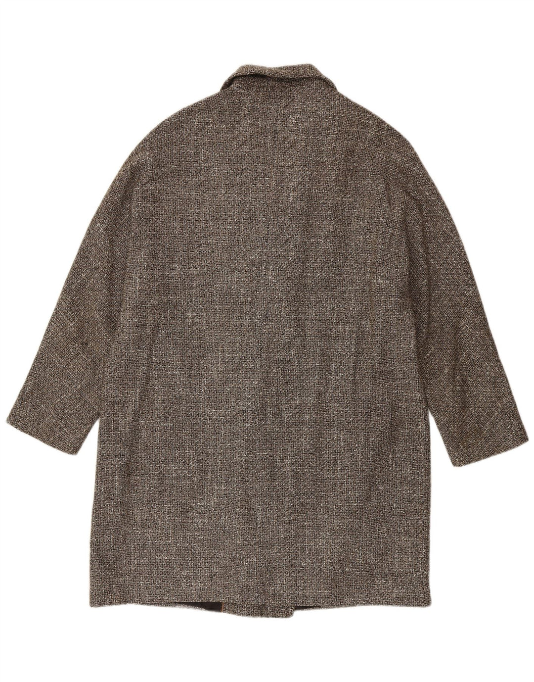 Massimo Dutti Dame Dobbeltradet Frakke UK 16 Large Grey Sildeben
