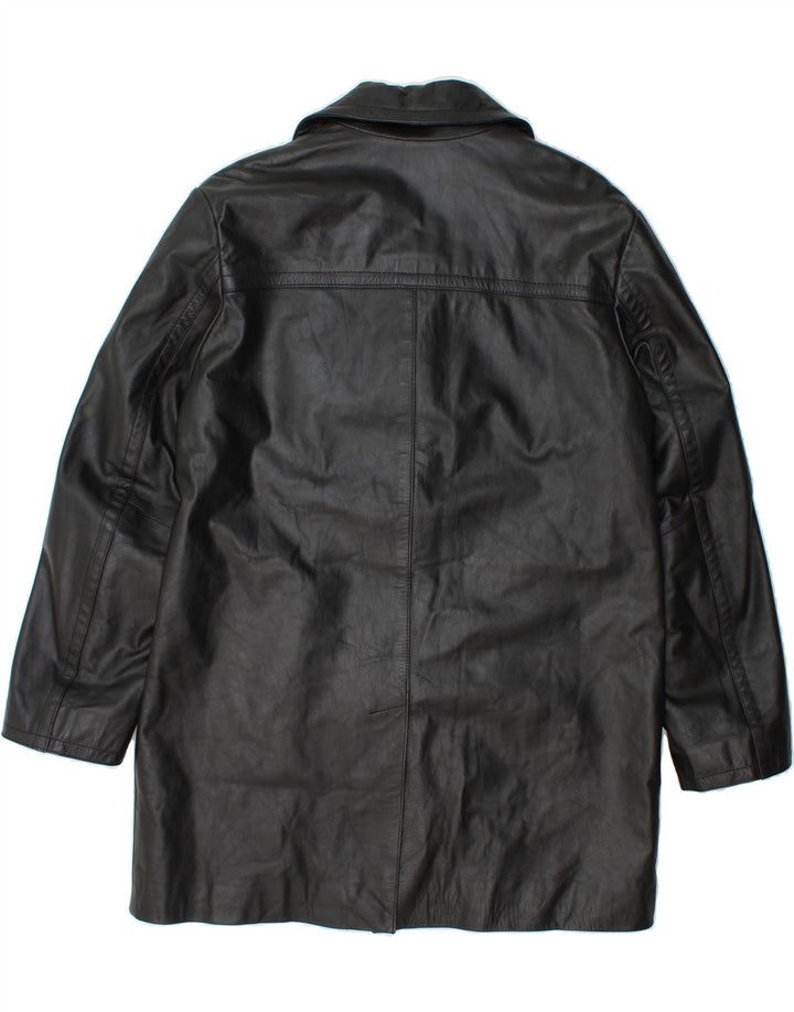 J.C. RAGS Mens Leather Coat UK 38 Medium Black Leather Vintage J.C. RAGS and Second-Hand J.C. RAGS from Messina Hembry 