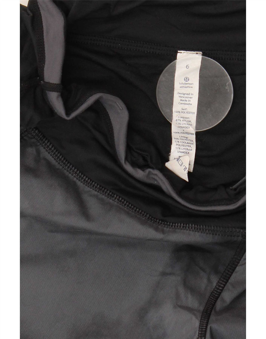 Lululemon Sportshorts til kvinder US 6 Medium Grey Tie Dye Polyester