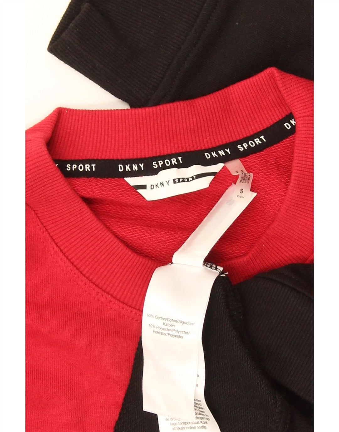 Dkny Womens Grafisk Sweatshirt Jumper UK 10 Small Multicolor Colourblock