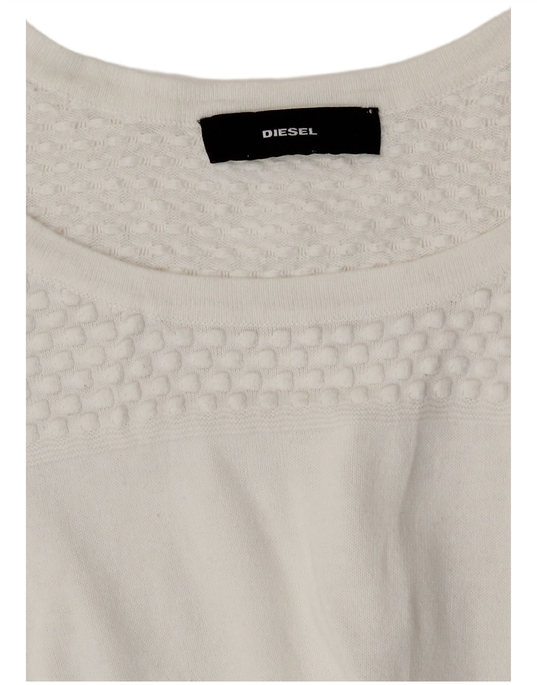 Diesel Dame Top 3/4 ærme UK 12 Medium White