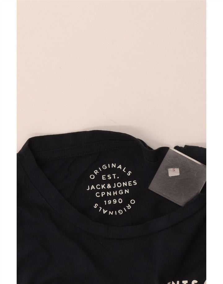 Jack & Jones grafisk t-shirt til mænd, lille marineblå