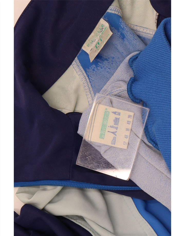 Ennerre Womens træningsdragt topjakke UK 20 2XL Blå Colourblock Polyamid