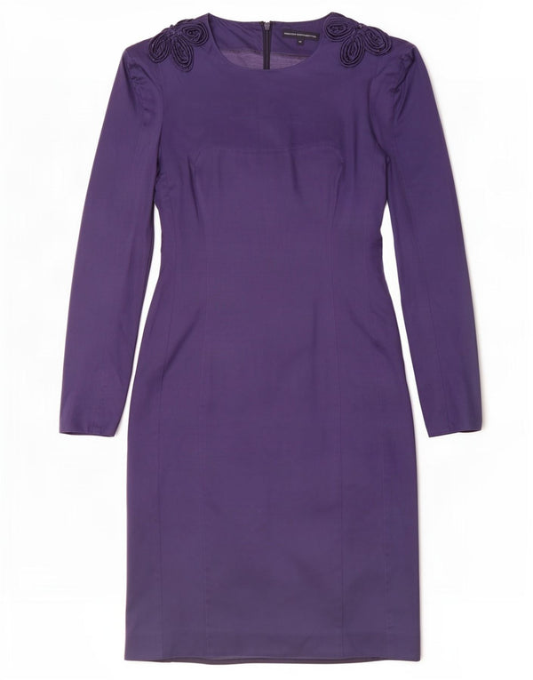 French Connection Kvinders Skede Kjole UK 14 Medium Lilla Blomster