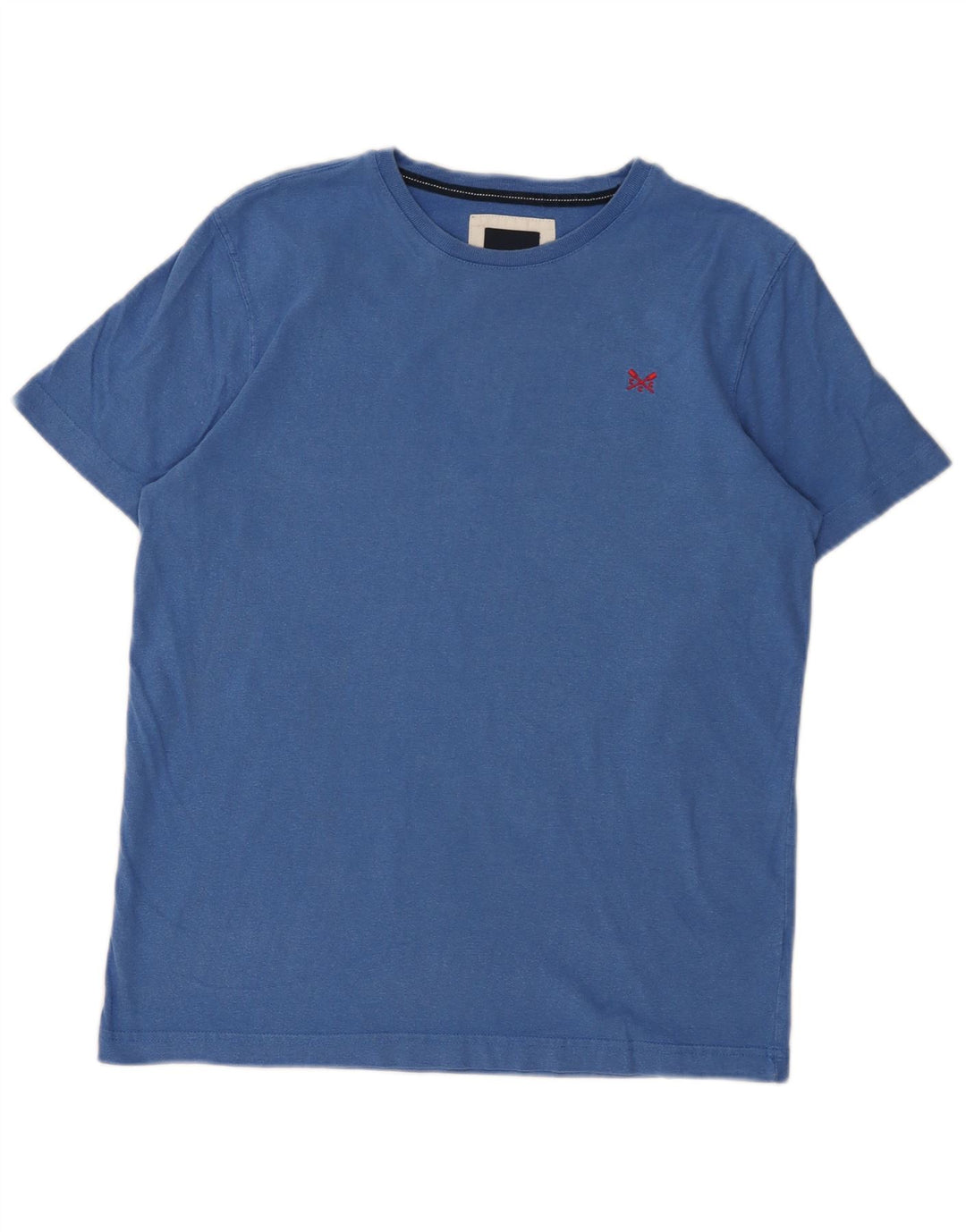 Crew Clothing Herre T-Shirt Top Medium Blue Bomuld