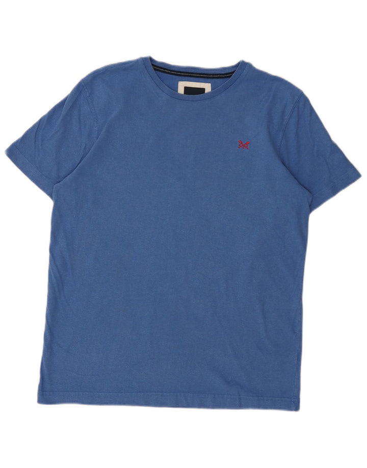 Crew Clothing Herre T-Shirt Top Medium Blue Bomuld