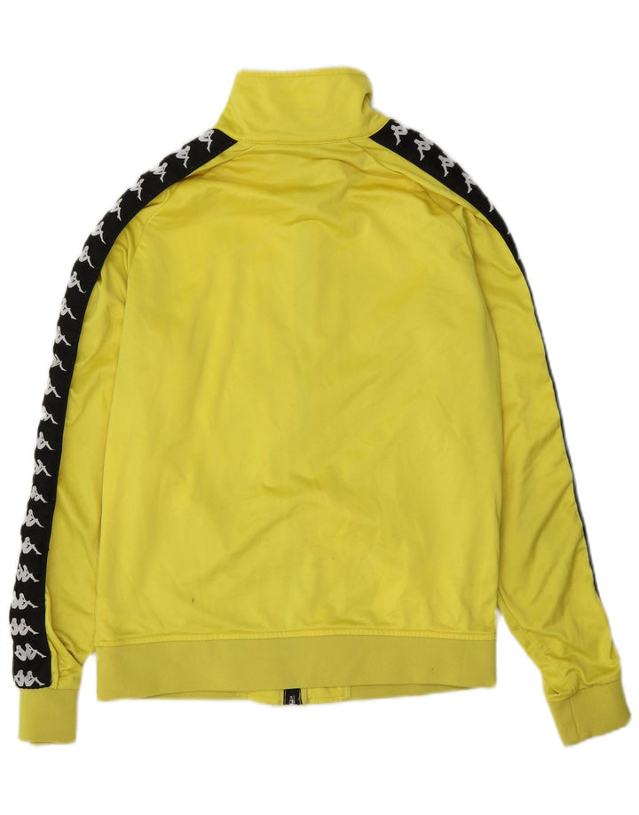 Kappa Grafisk træningsdragt topjakke til kvinder UK 14 Medium Yellow Colourblock
