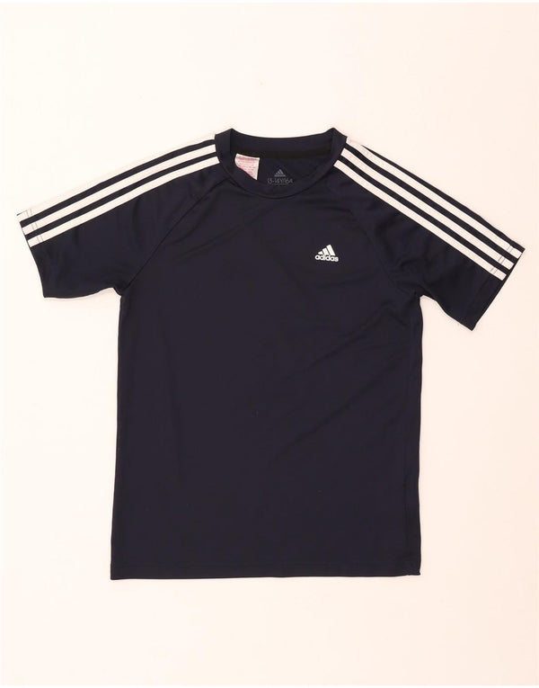 ADIDAS Aeroready T-shirt til drenge 13-14 år marineblå polyester