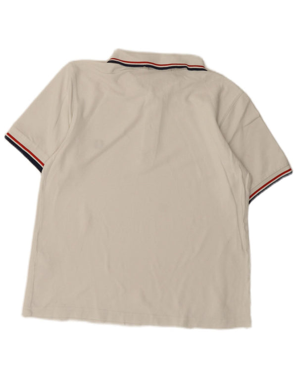 Fred Perry Boys Slim Fit Polo Shirt 13-14 Years Medium White Cotton