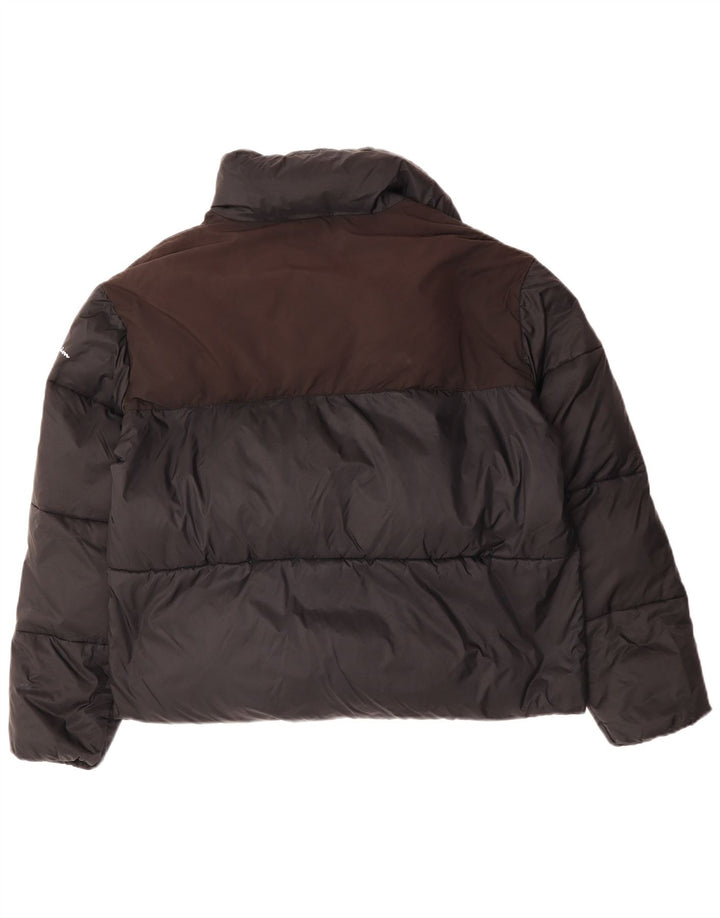 CHAMPION Dame Loose Fit polstret jakke UK 18 XL Sort Colourblock