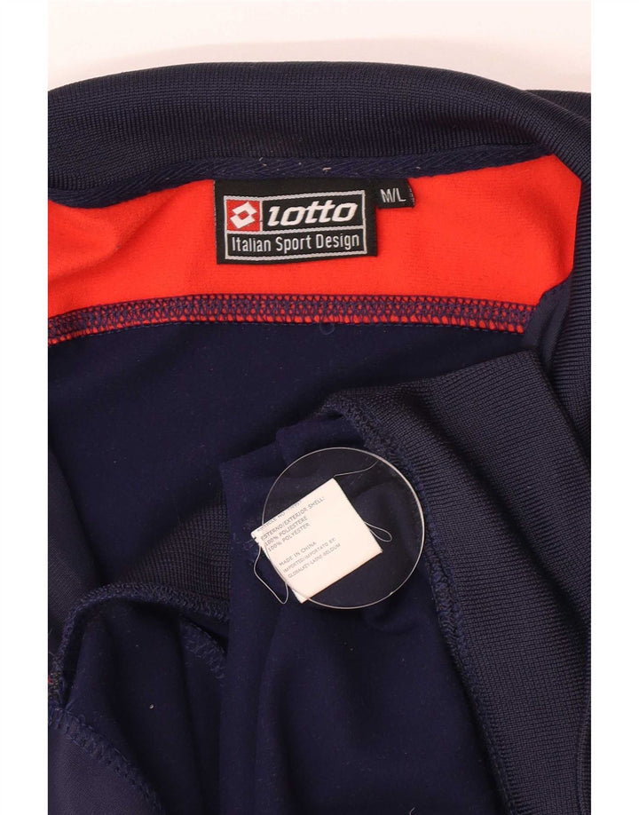 Lotto Træningsdragt til mænd Top jakke Medium Marineblå Colourblock Polyester