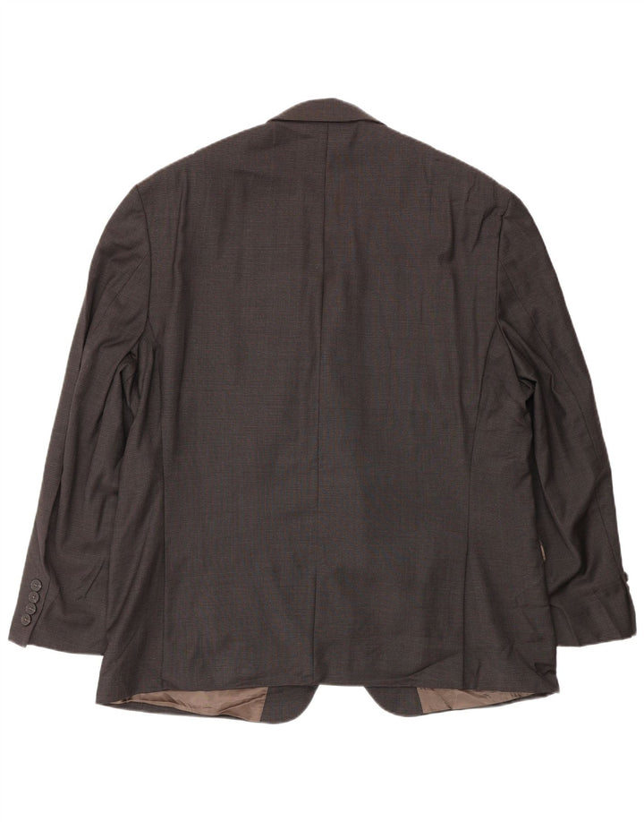 Calvin Klein Herre 2-knaps blazerjakke UK 44 2XL Brun Houndstooth Uld