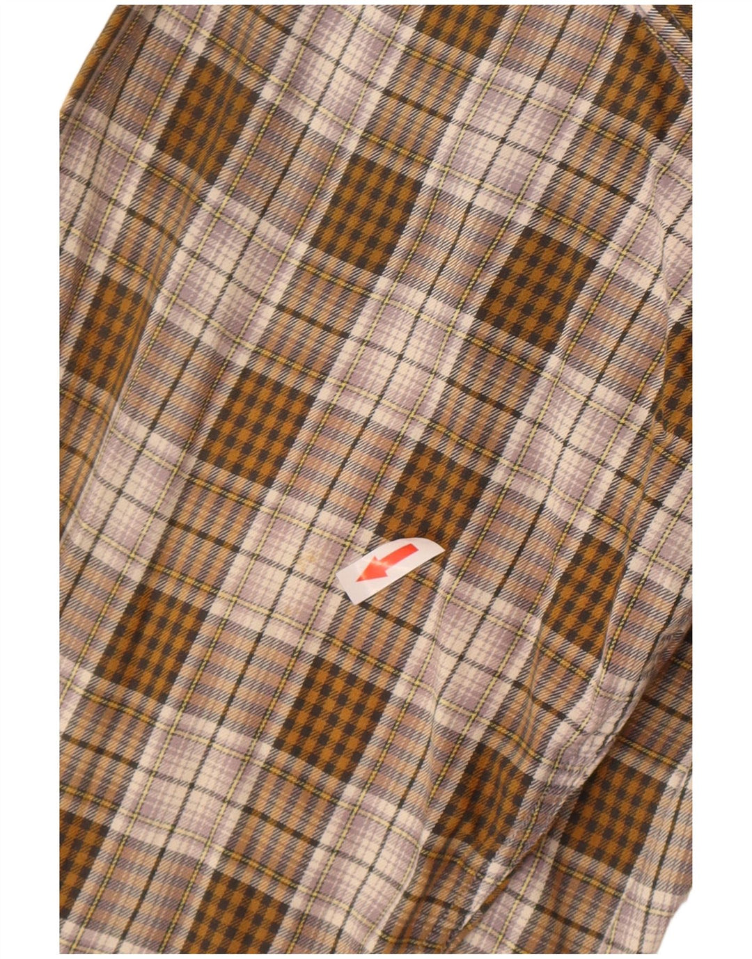 Wrangler herre flannelskjorte XL brun ternet