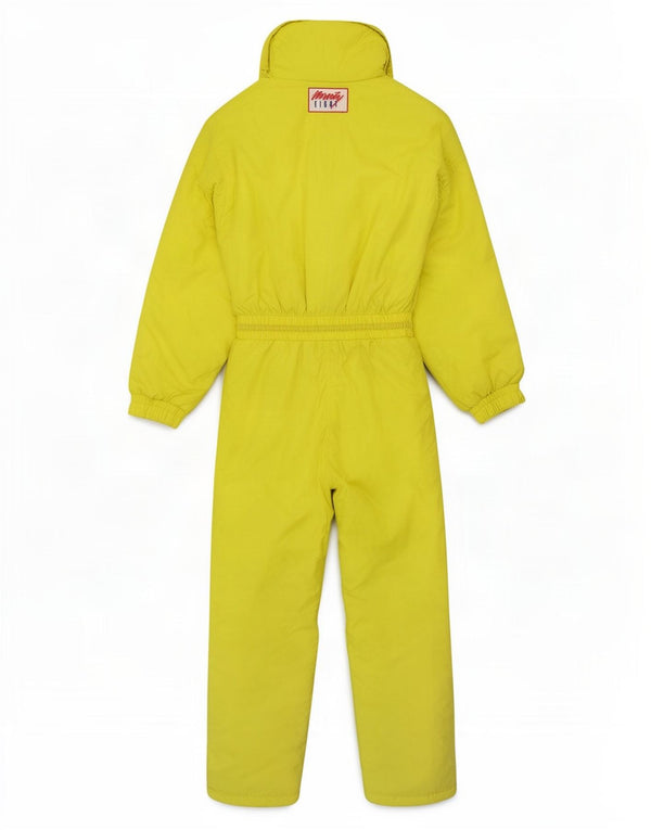 Vintage Herre Grafisk Ski Jumpsuit UK 38 Medium Gul Polyamid