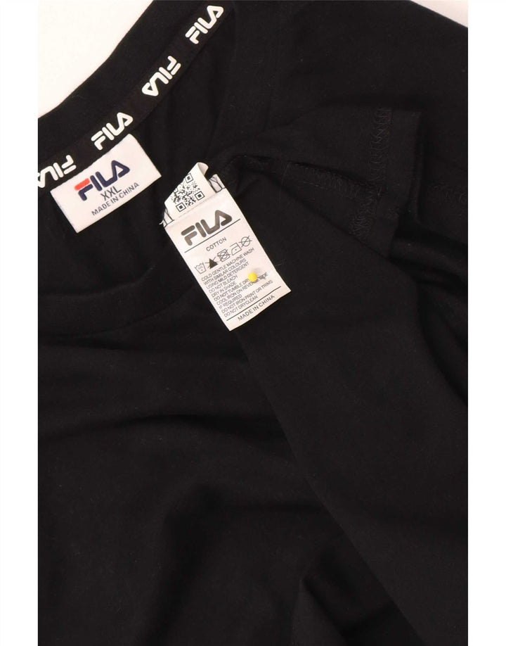 Fila Herrevest Top 2XL Sort Bomuld