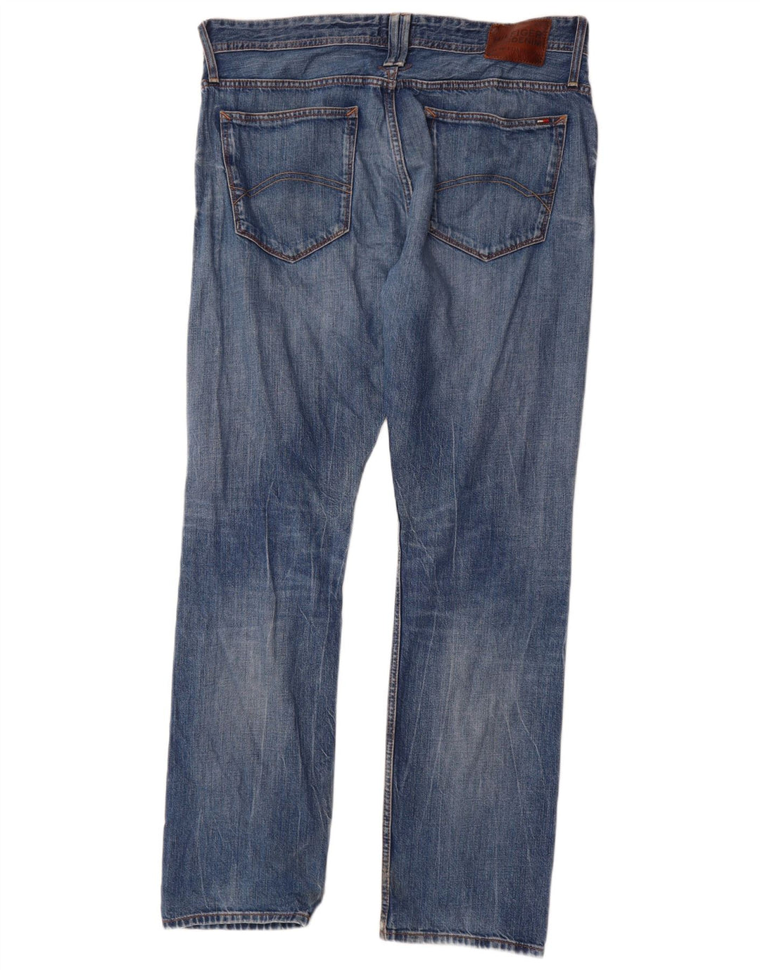 Tommy Hilfiger Straight Jeans til mænd W36 L34 Blå Bomuld