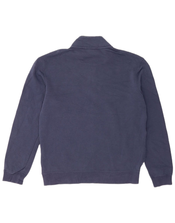 Nike Sweatshirt med lynlås til mænd, medium marineblå bomuld
