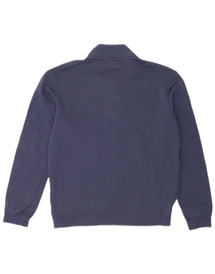 Nike Sweatshirt med lynlås til mænd, medium marineblå bomuld