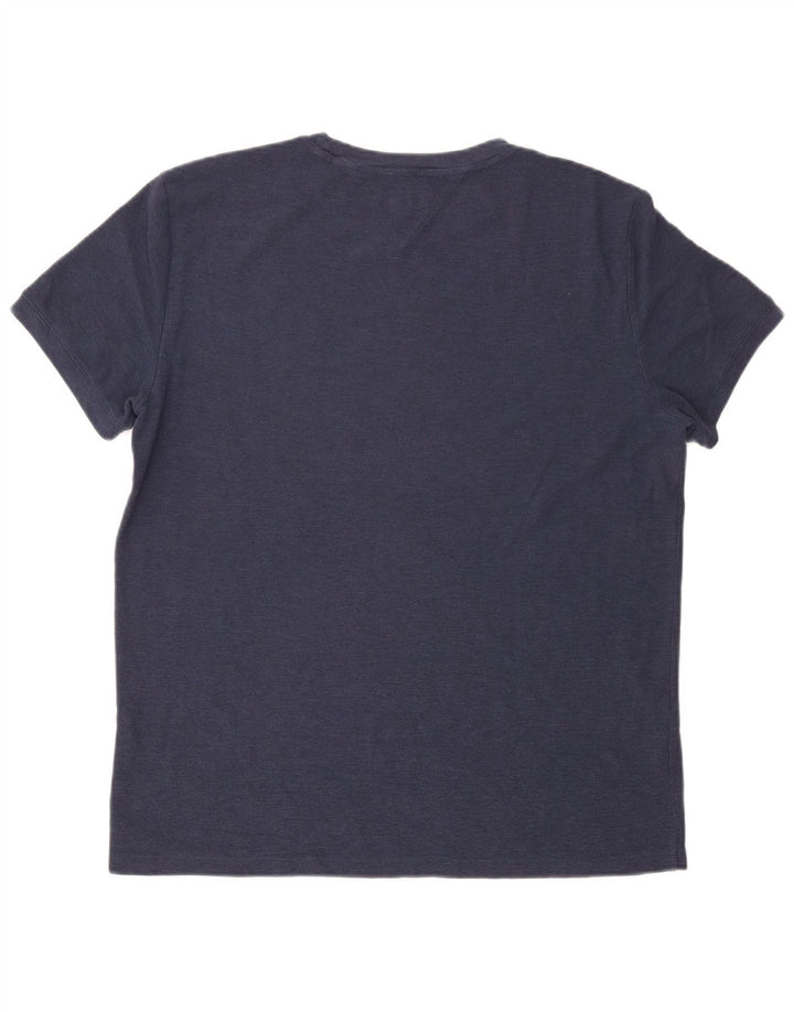 Tommy Hilfiger Herre T-Shirt Top XL Marineblå