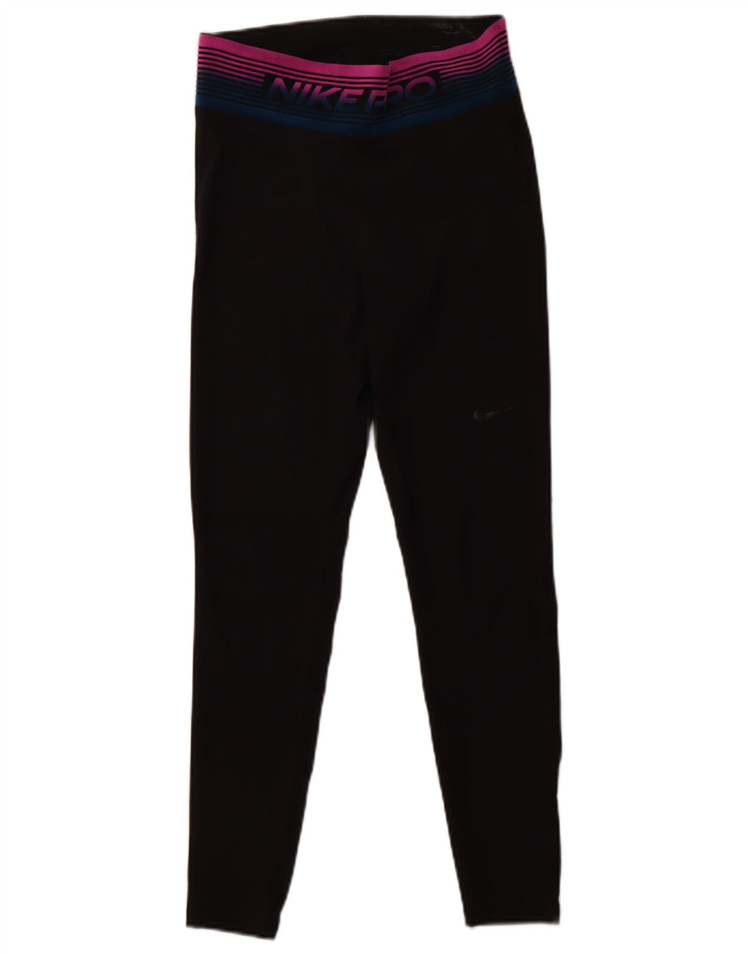 NIKE Grafiske Leggings til kvinder UK 12 Medium Sort Polyester
