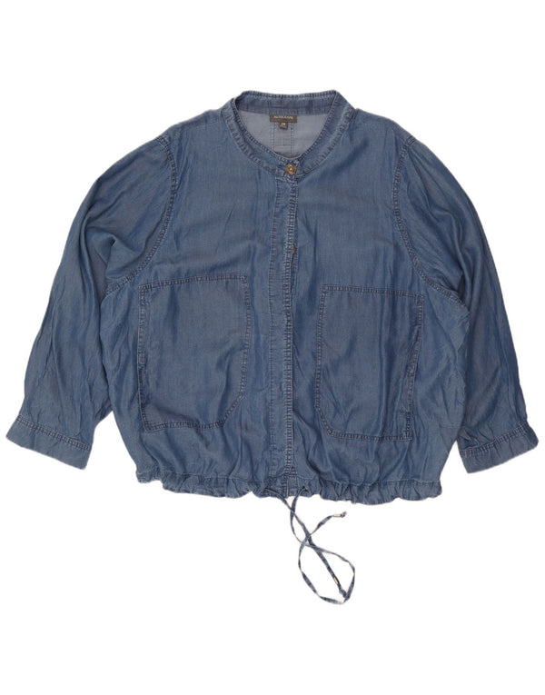 Marks & Spencer Dame Autograph Denim Shirt UK 26 5XL Blå Lyocell