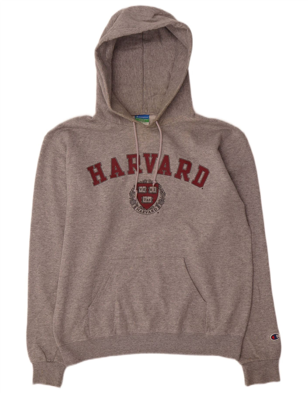 Champion Herre Harvard Graphic Regular Fit Hoodie Jumper Medium Grey