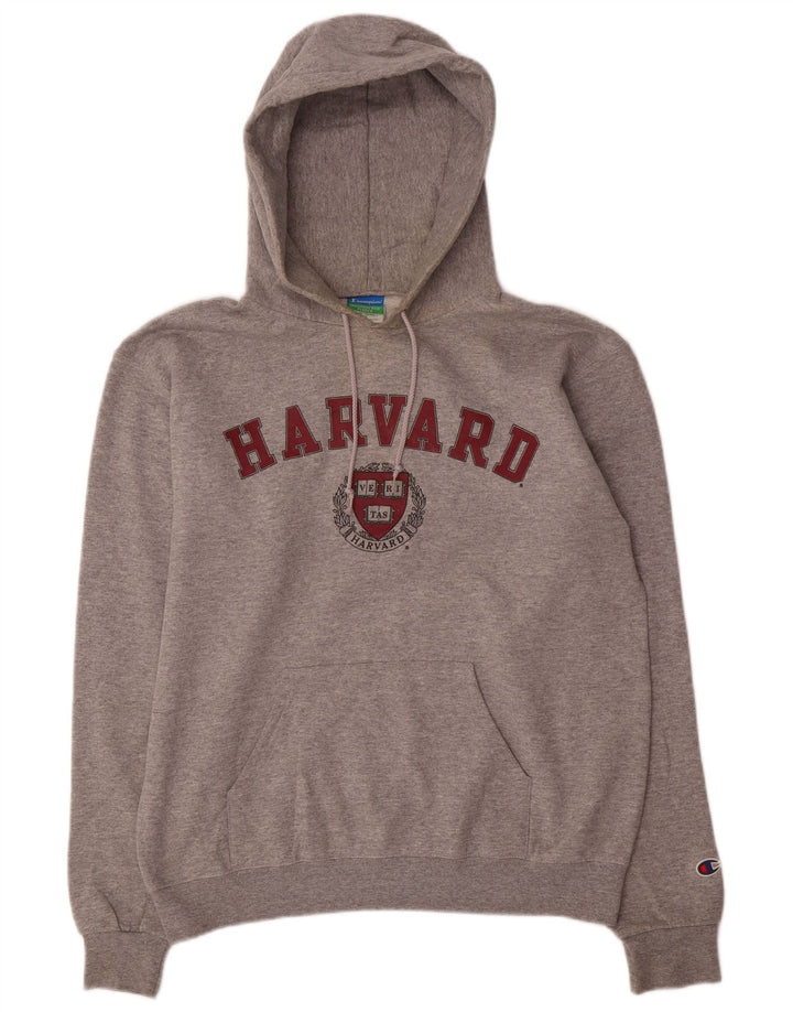Champion Herre Harvard Graphic Regular Fit Hoodie Jumper Medium Grey