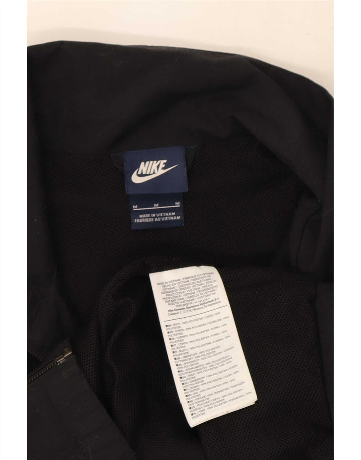 Nike træningsdragt til mænd, topjakke mellem sort stribet polyester