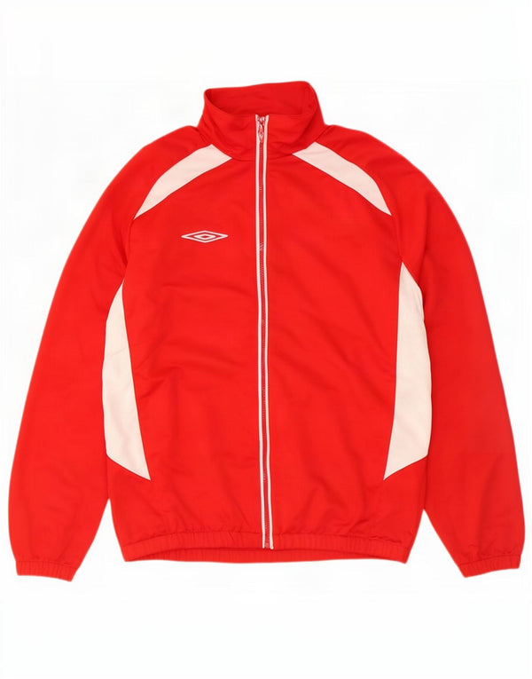 Umbro Herre træningsdragt Topjakke Stor Rød Colourblock Polyester