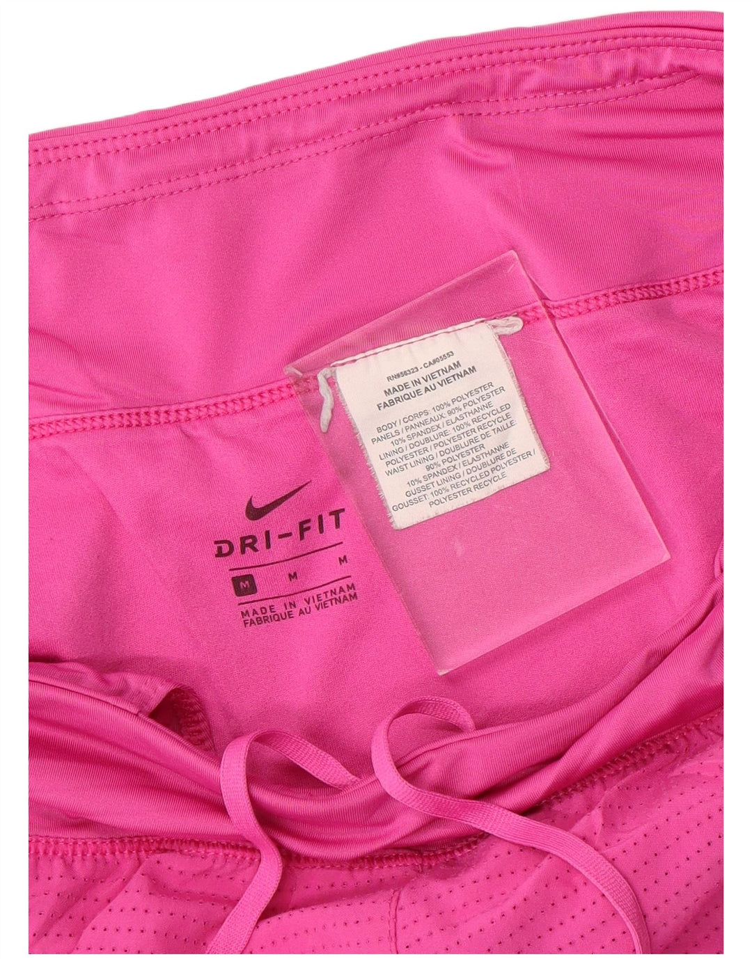 NIKE Dame Dri Fit Sportshorts UK 14 Medium Pink Polyester