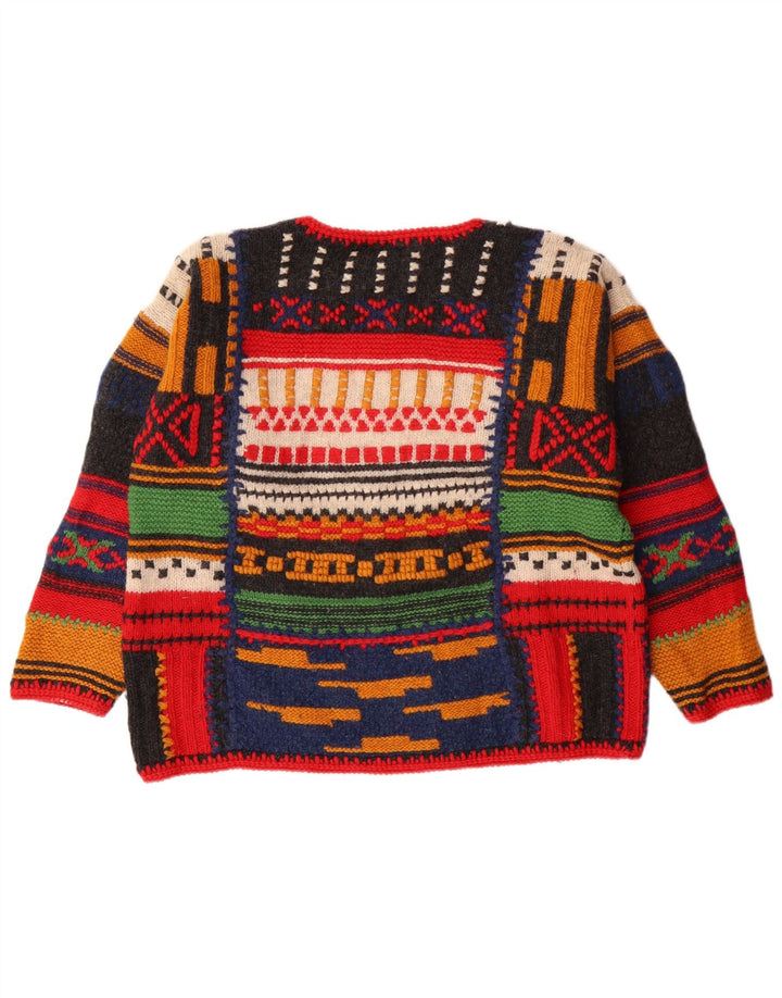 THE WEST END Womens Boat Neck Jumper Sweater UK 14 Medium Multicolored