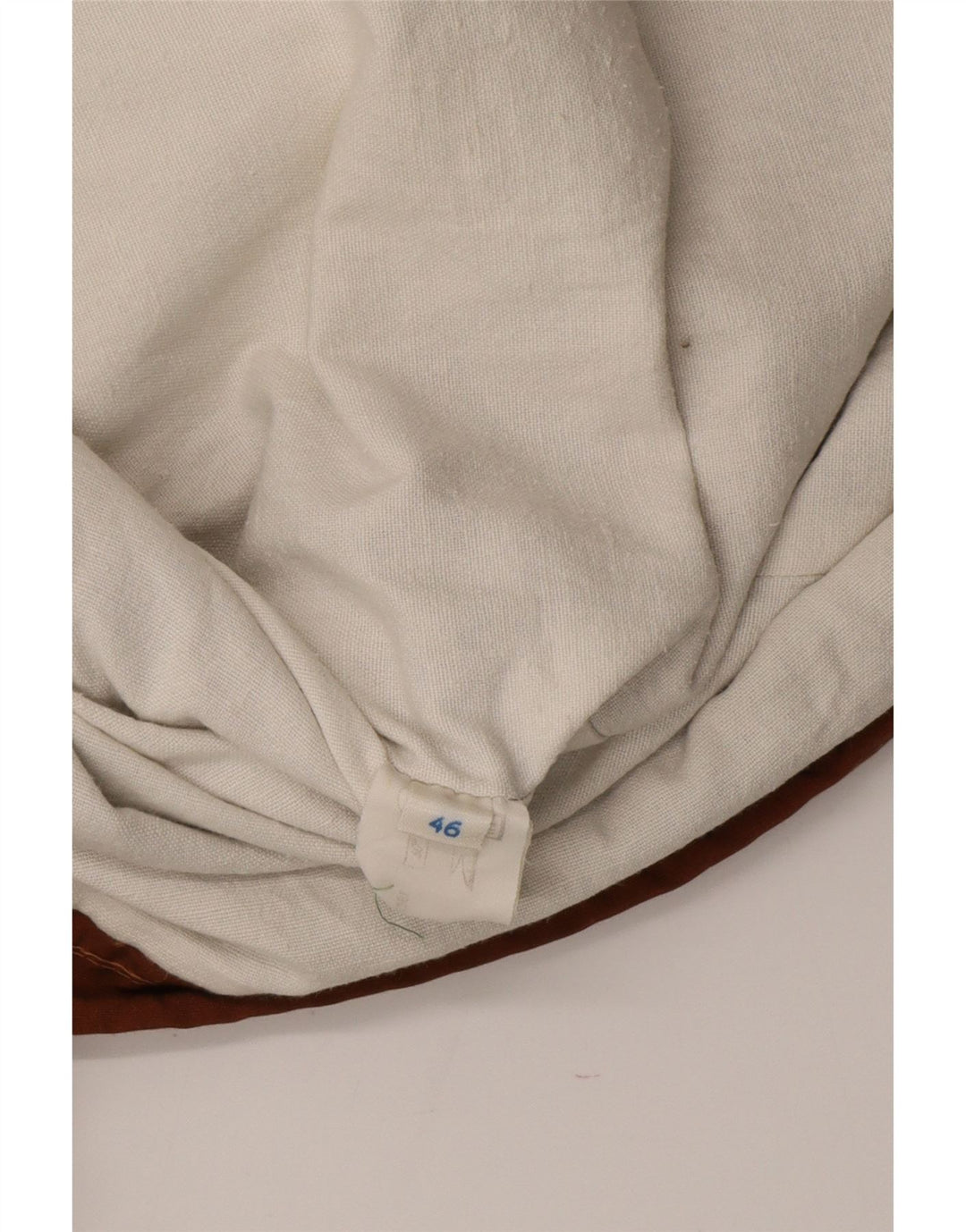 Vintage vindjakke med hætte til mænd IT 46 Small Beige Colourblock