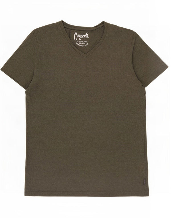 Jack & Jones Herre T-Shirt Top Stor Khaki