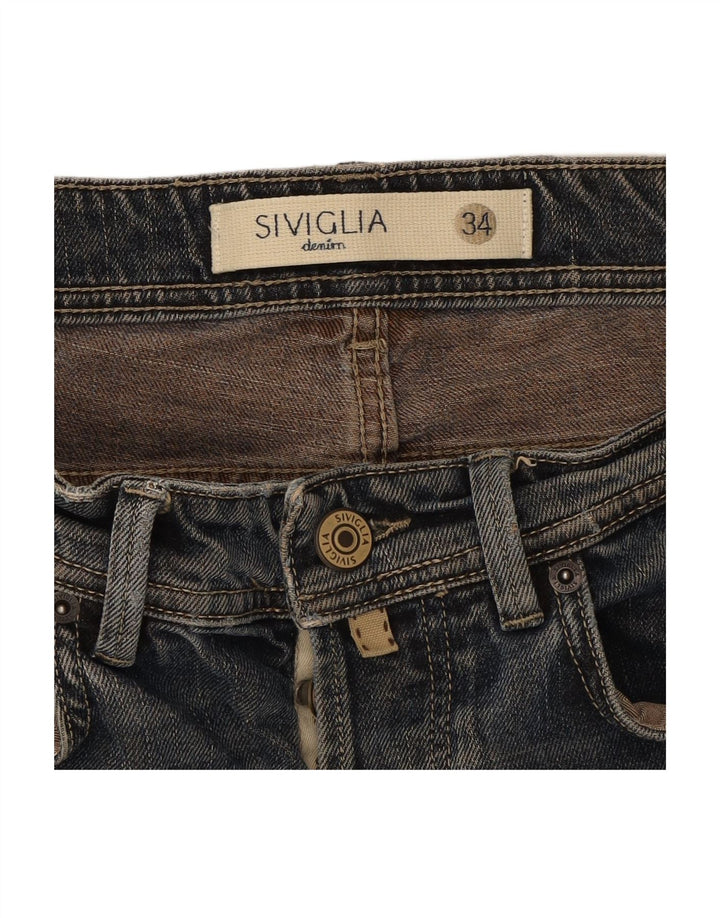 SIVIGLIA Womens Slim Jeans W34 L33 Blue Cotton