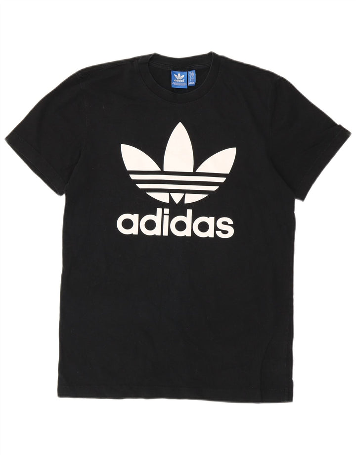 ADIDAS Grafisk T-shirt top til mænd, lille sort bomuld