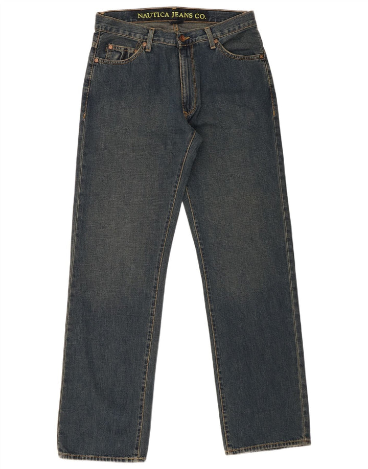 Nautica Straight Jeans til mænd W30 L32 blå bomuld