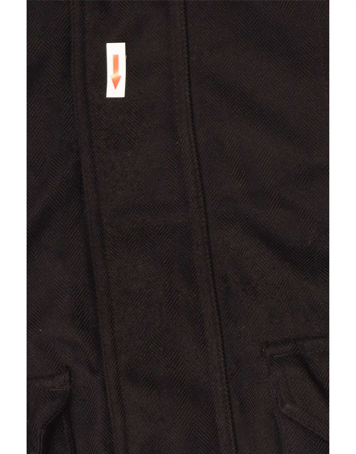 Mountain Warehouse Dame hætte polstret frakke UK 10 Lille sort polyester
