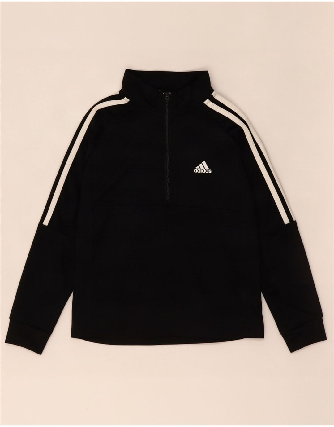Adidas Boys Aeroready Pullover med lynlås-hals træningsdragt Top 9-10 år Sort