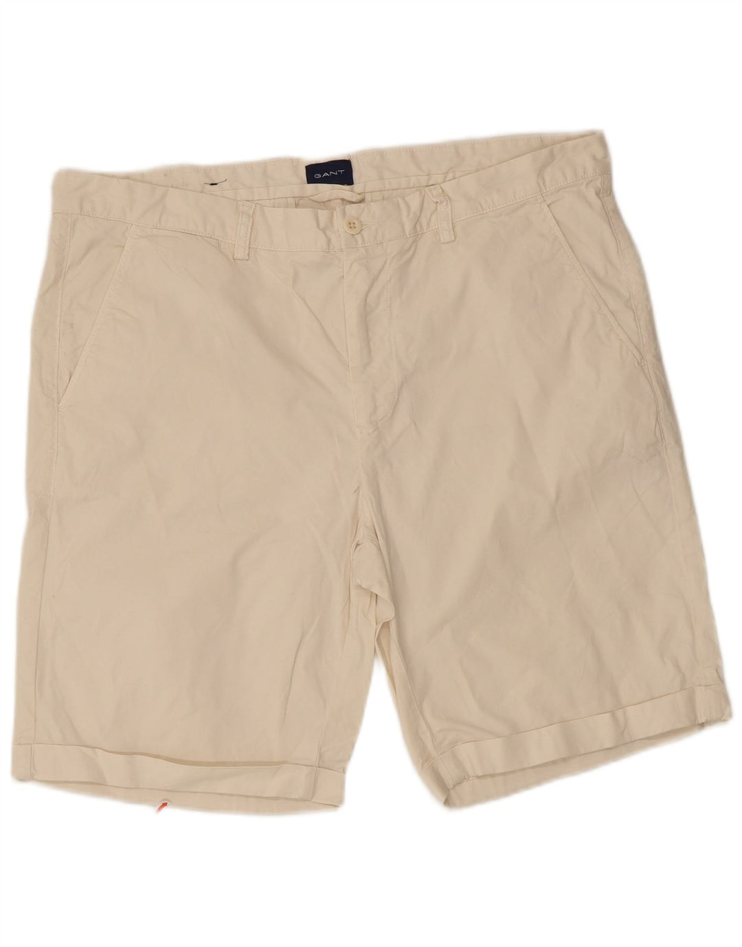 Gant Herre Regular Fit Chino Shorts W38 XL Off White Bomuld