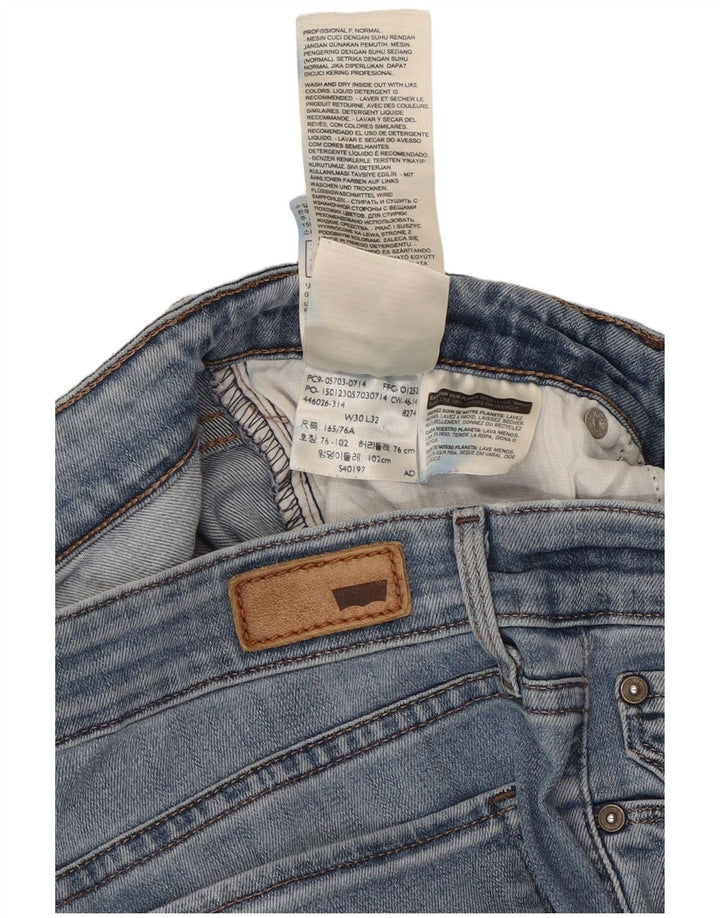 Levi's skinny jeans til kvinder W30 L32 blå bomuld
