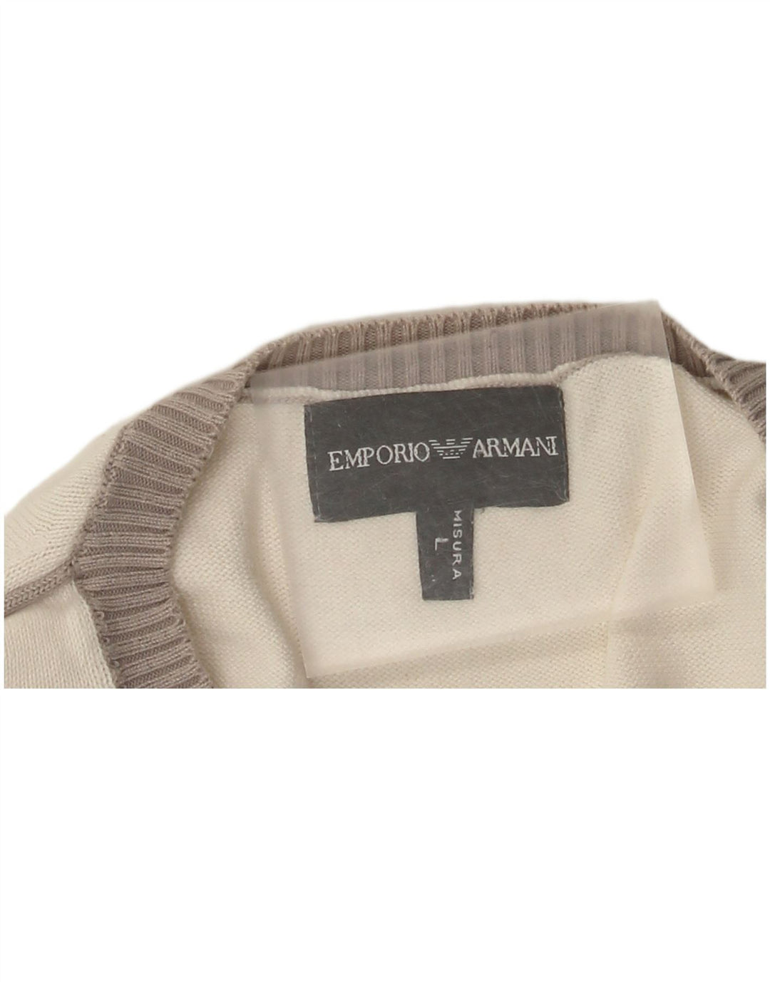 Emporio Armani Herre V-hals sweater Stor Hvid
