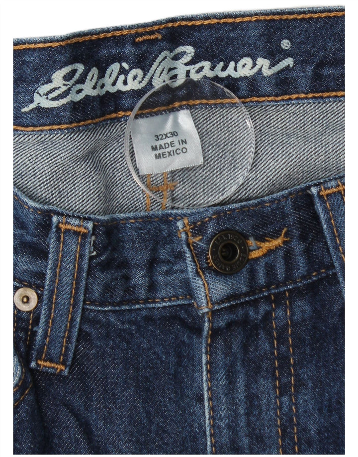 EDDIE BAUER Straight jeans til mænd W32 L30 Blå Bomuld