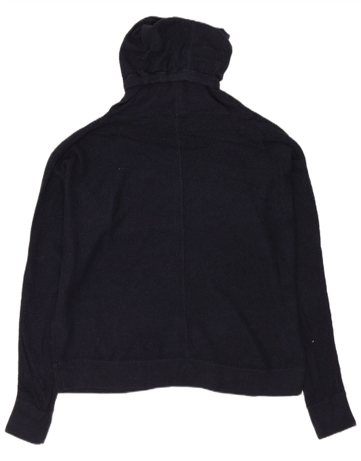 LOUNGE Dame Oversized rullehals sweater UK 10 Small Navy Blue