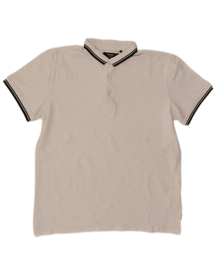 Superdry herre poloshirt stor hvid bomuld