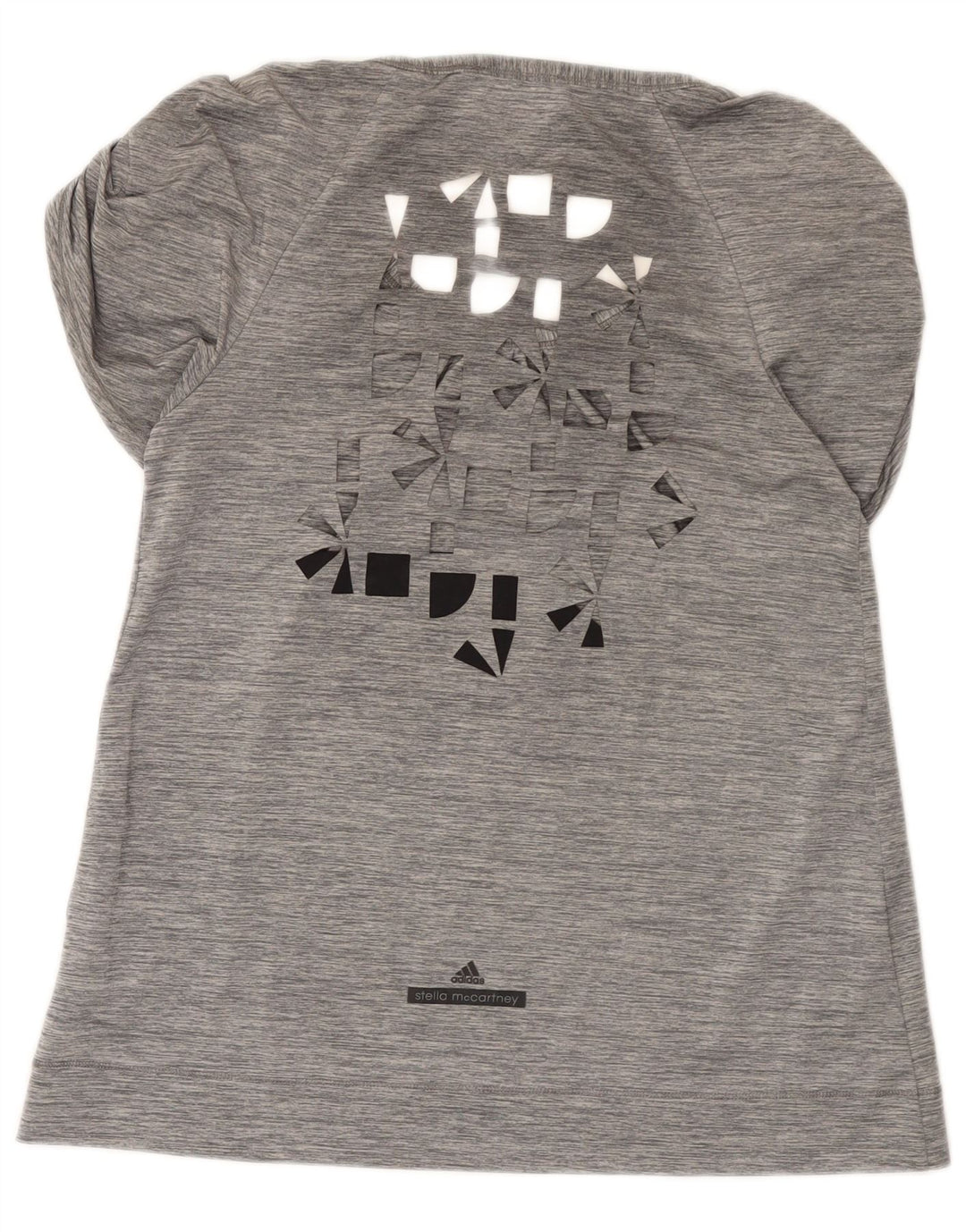 Adidas Dame Stella McCartney Grafisk Tunika Top EU 36 Lille Grå Polyester