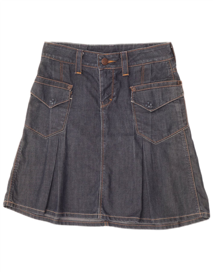 Wrangler Dame Susy Denim Nederdel W28 Medium Navy Blue Bomuld