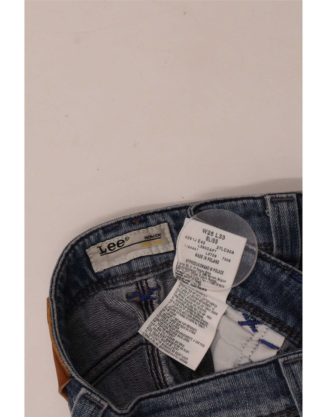 Lee Womens Bliss Bootcut Jeans W25 L33 Blå Bomuld