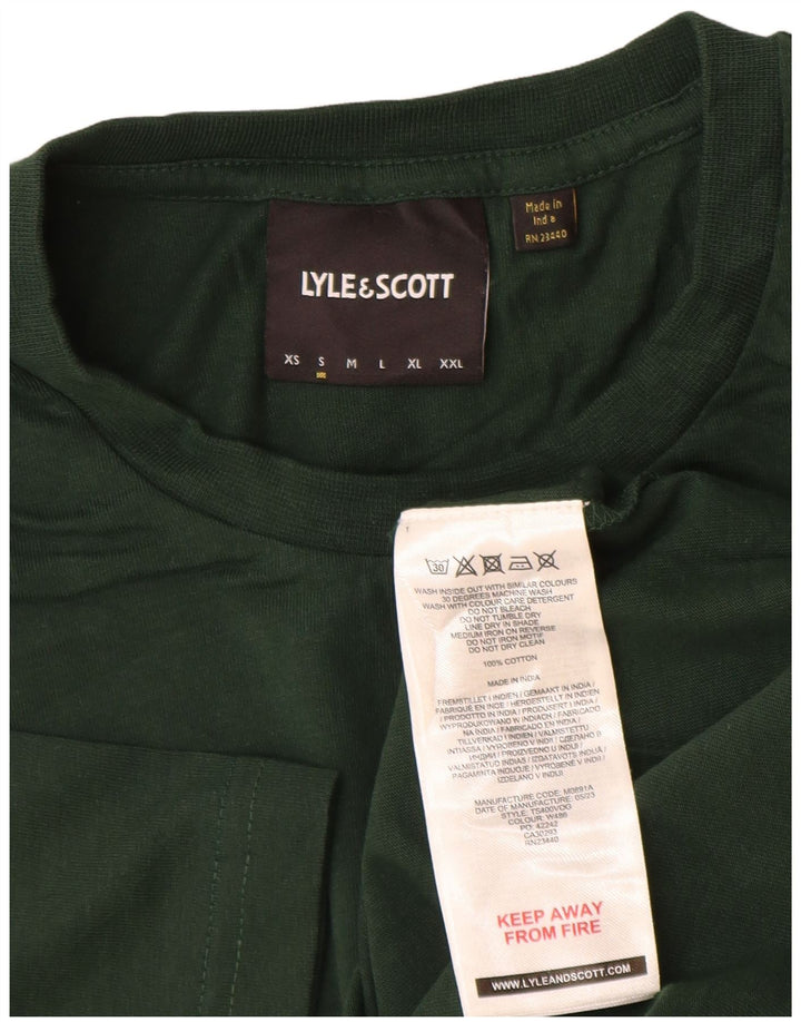 Lyle & Scott Herre T-shirt Top Lille grøn bomuld