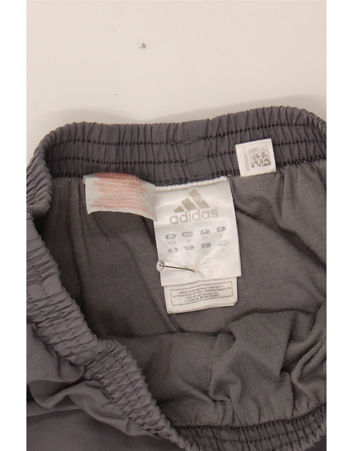 ADIDAS Boys Tracksuit Trousers 11-12 Years Grey Polyester Vintage Adidas and Second-Hand Adidas from Messina Hembry 