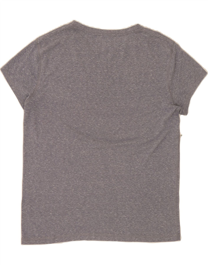 TOMMY HILFIGER Mens Graphic T-Shirt Top Medium Navy Blue Flecked Vintage Tommy Hilfiger and Second-Hand Tommy Hilfiger from Messina Hembry 